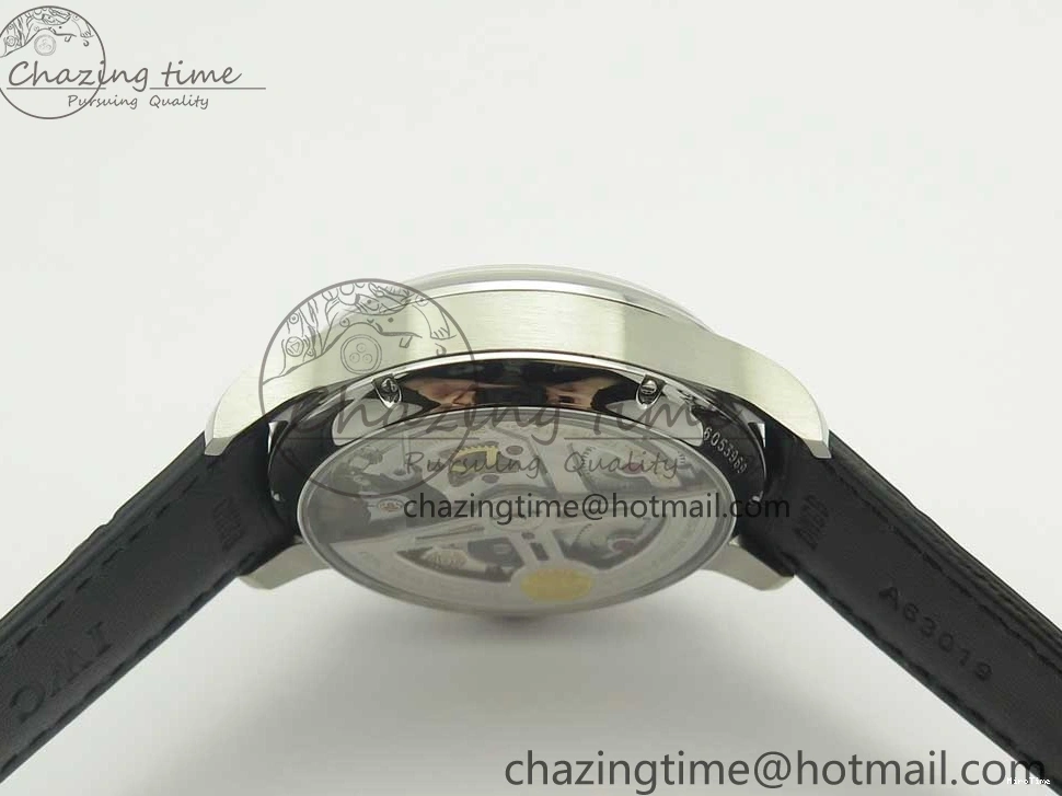 MIROTIME 0316 Portuguese Real PR Real Annual Calendar IW503502 ZF 1:1 Best Edition Blue Dial on Black Leather Strap A Breathable 7152